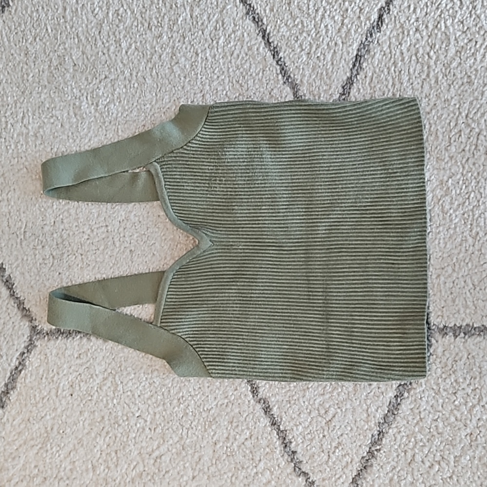 Abercrombie and Fitch Ottoman Sweetheart Tank Olive Green XS
